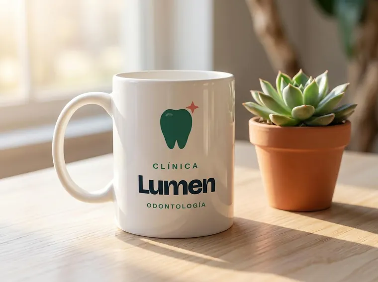 Clínica Lumen: logo aplicado (taza)