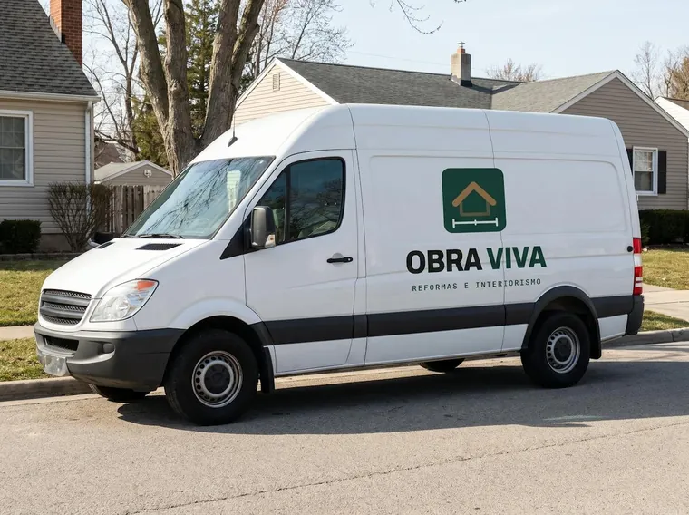 Obra Viva: logo aplicado (camioneta)