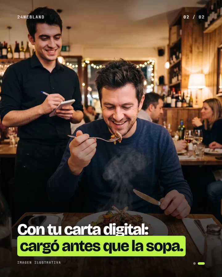 Cargando el menú (lámina 2 de 2)