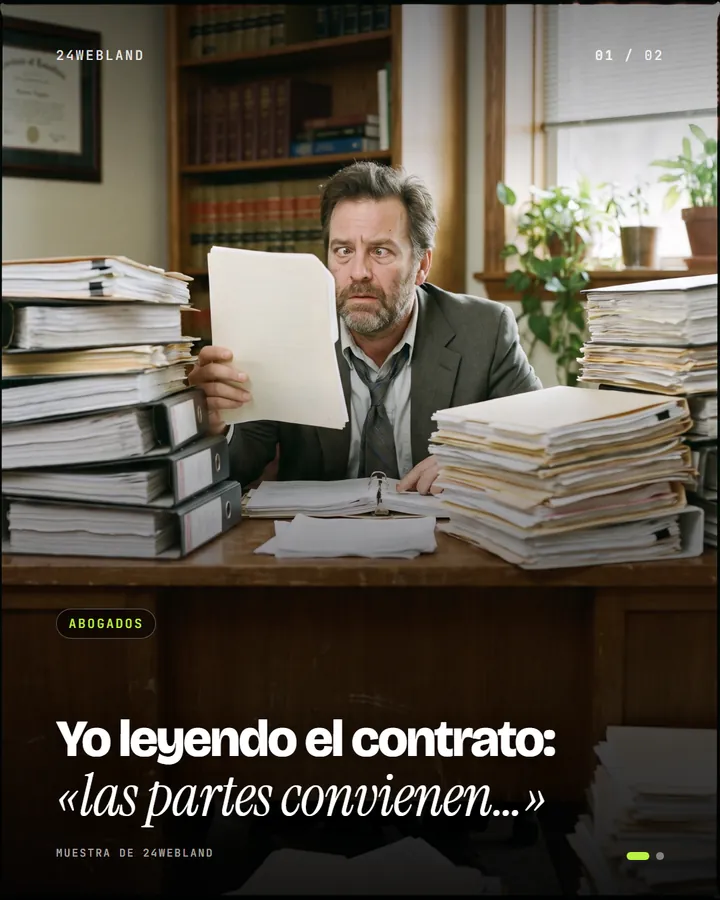 Yo leyendo el contrato (lámina 1 de 2)