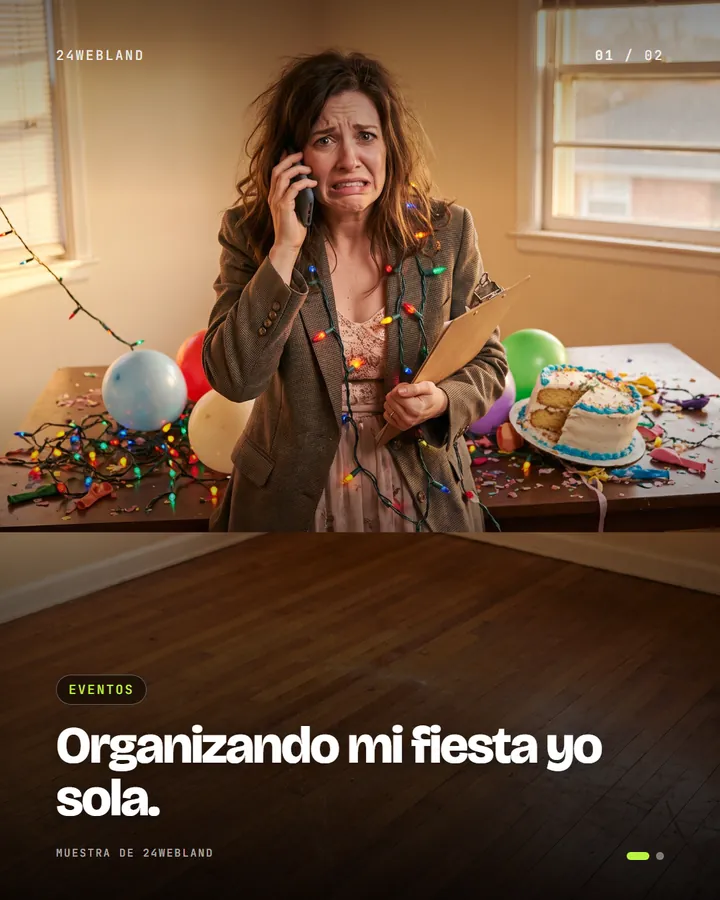 Organizando mi fiesta yo sola (lámina 1 de 2)